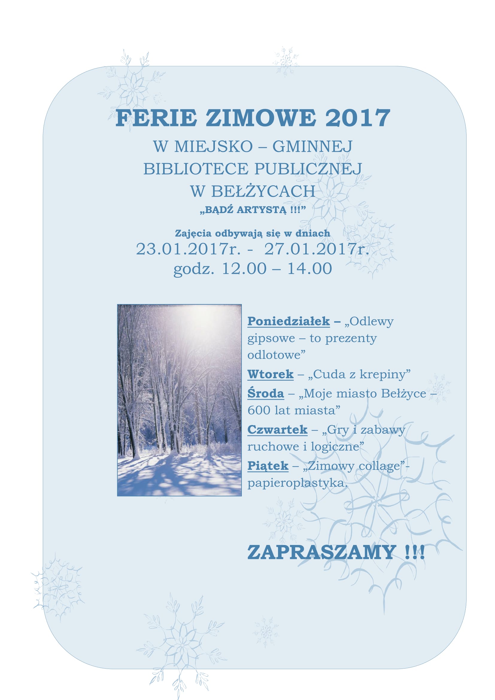 FERIE 2017 PLAKAT 1