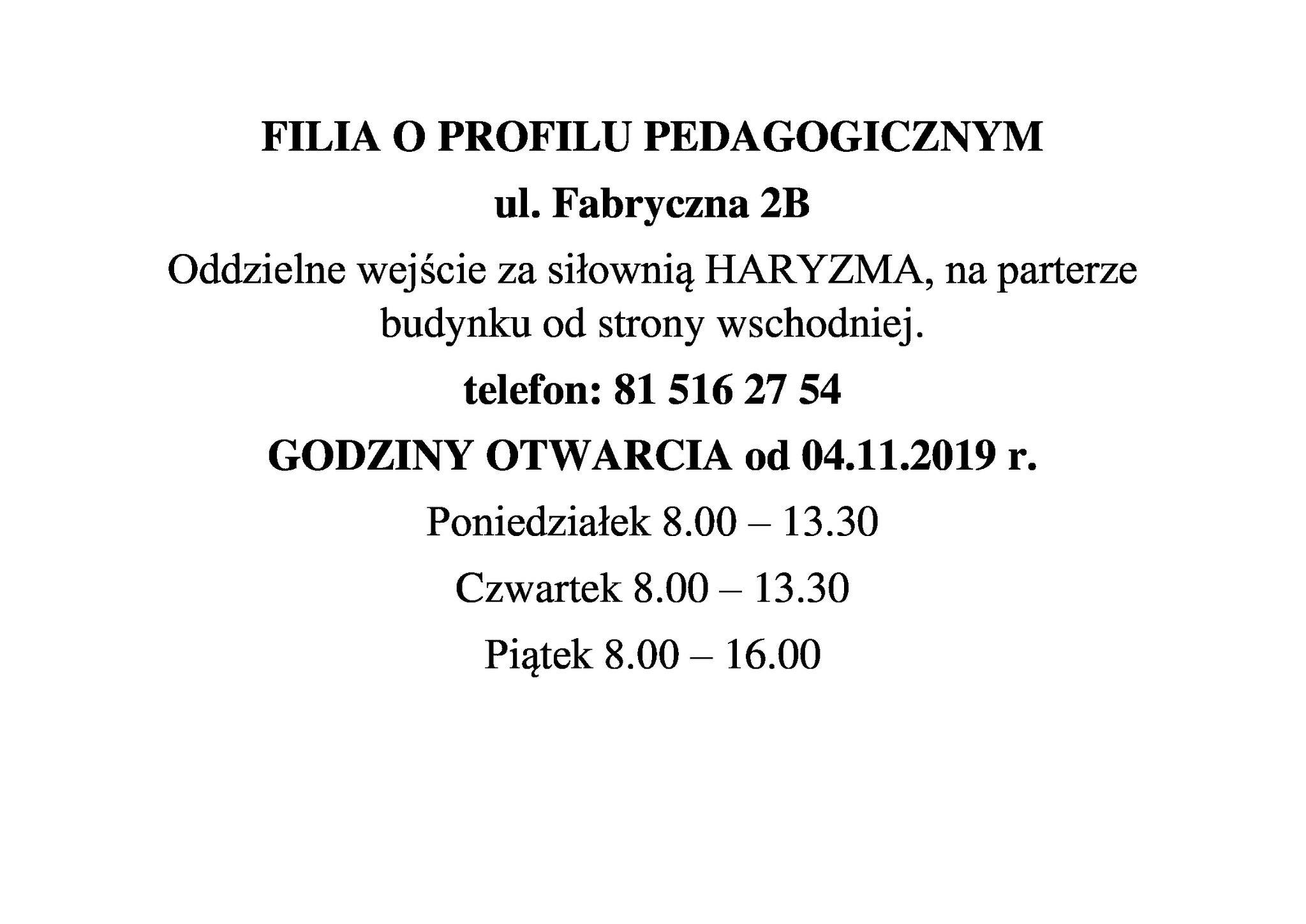 Filia pedagogiczna